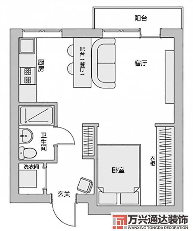 小戶型房裝修小戶型裝修60平米